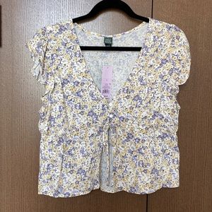 NWT Purple and Yellow Top